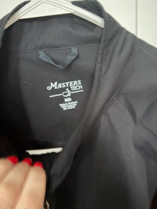 MASTERS tech Men’s Black Lightweight Quarter-Zip pullover - Picture 4 of 6